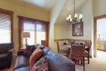 Open concept living and dining